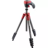 Manfrotto Compact Action Tripod with Joy Stick Head Red 1
