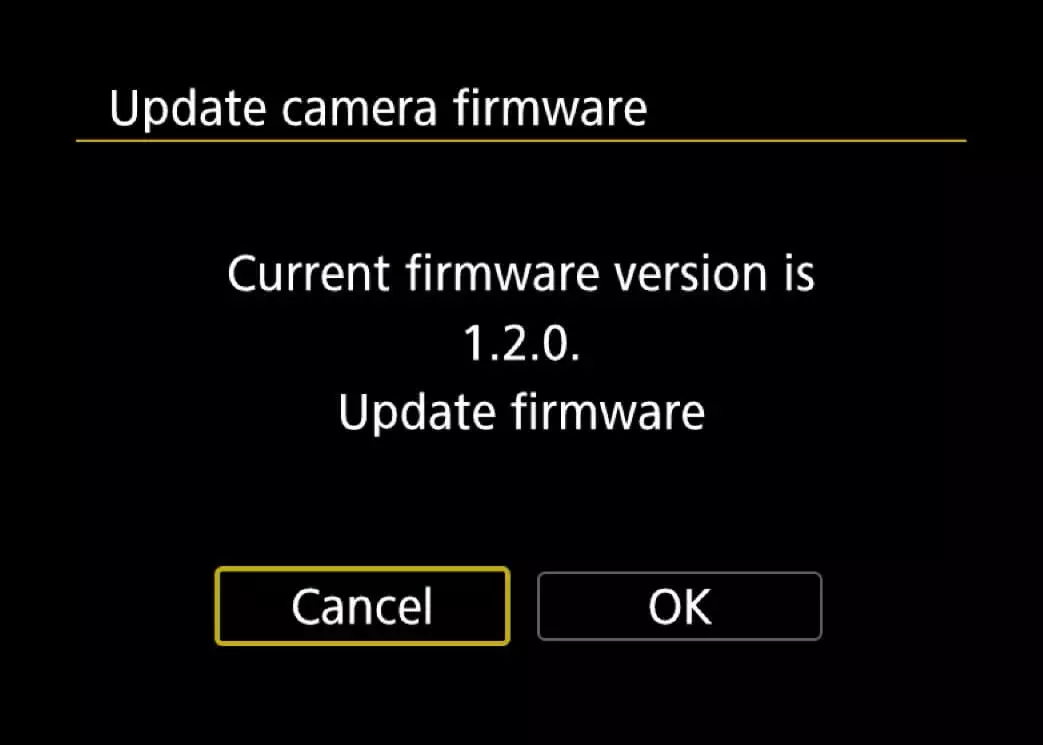 update firmware canon eos r