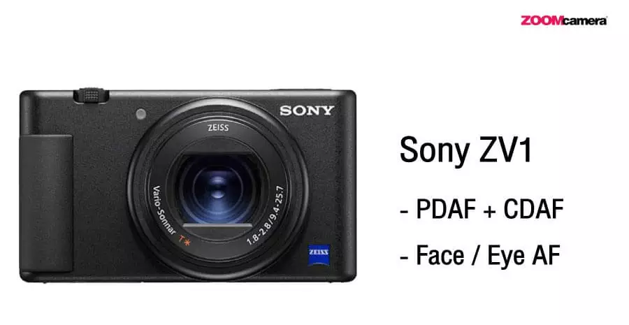 เปรียบเทียบ Sony ZV1 ระบบ Focus