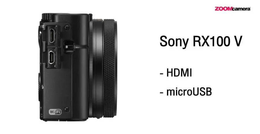 Sony RX100 V Port เชื่อมต่อ