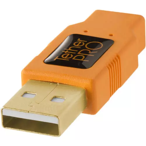 Tether Tools (CU5430ORG) TetherPro USB 2.0 A Male to Micro-B