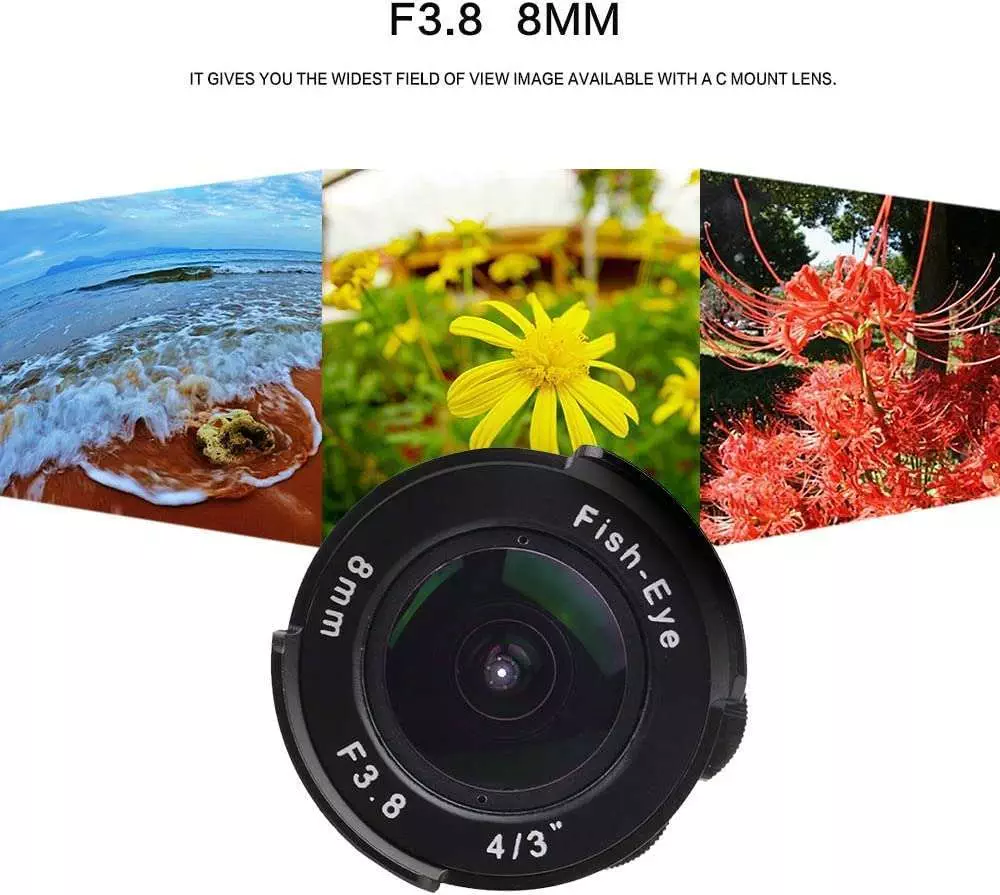 Fujian Lens 8mm f3.8 fish eye for C-Mount