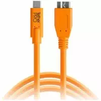 Tether Tools TetherPro CUC3315-ORG USB Type-C Male to Micro-USB 3.0 Type-B Male Cable 15'