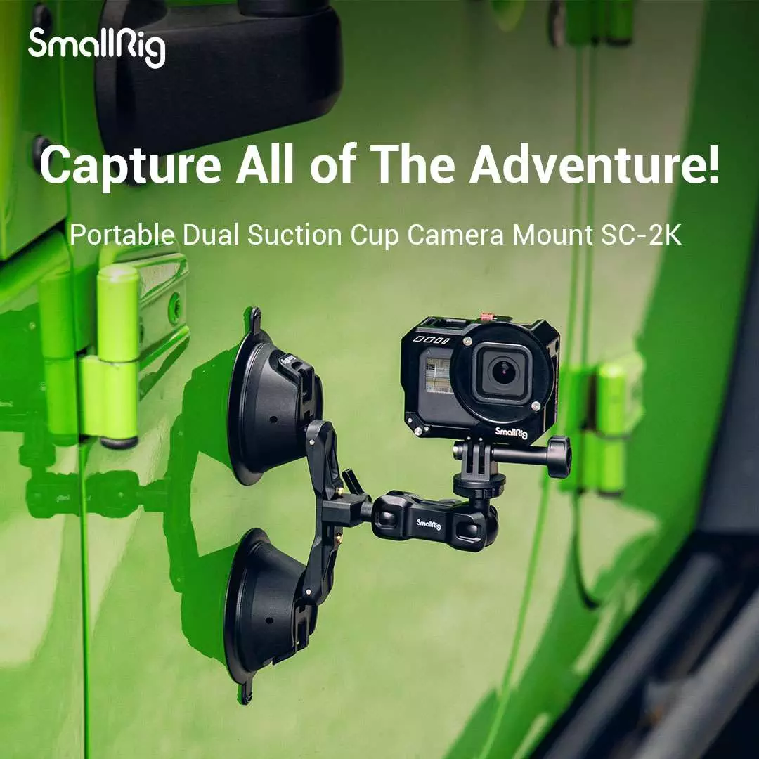 SmallRig Portable Dual Suction Cup Camera Mount SC-2K 3566
