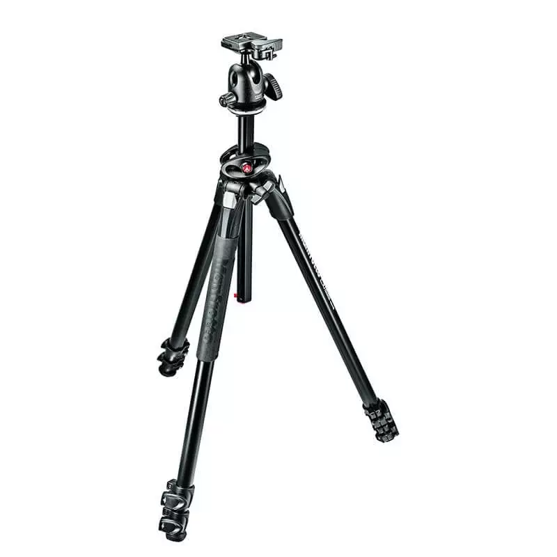 Manfrotto 290 Dual Alu 3-Section Tripod Kit with 496RC2 Ball Head MK290DUA3-BH