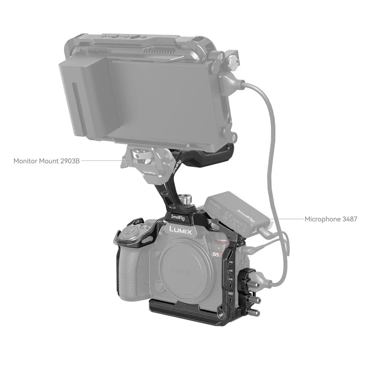 SmallRig - 4024 “Black Mamba”Cage Kit for Panasonic LUMIX S5II