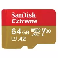 Sandisk 15-(SDSQXAH-064G-GN6MN) MicroSDXC Extreme 64GB U3 V30 A2 (R170W80)