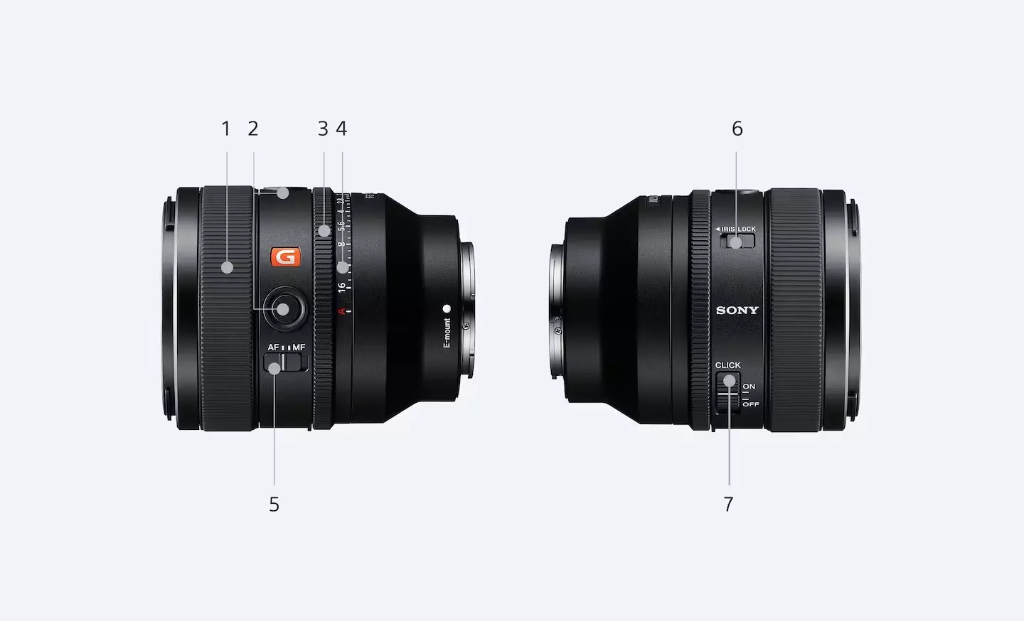 Sony FE 50mm f1.4 GM Lens Detail