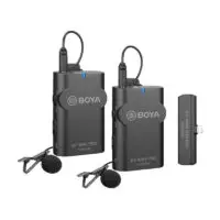 BOYA BY-WM4 PRO-K4 Digital Wireless Omni Lavalier Microphone System for Lightning iOS Devices 2.4 GHz