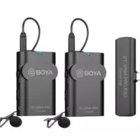 BOYA BY-WM4 PRO-K6 Two-Person Digital Wireless Microphone System for USB-C Devices