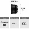 Sony (SEL40F28G) FE 24mm f/2.8 G Lens