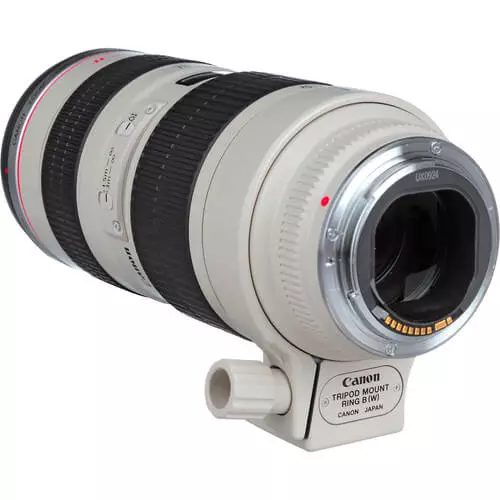 A truly versatile lens, the EF 70-200mm f/2.8L USM is a Canon L-series zoom spanning a flexible range of telephoto focal lengths. Beyond its portrait-length to medium tele range, this lens is also characterized by its bright f/2.8 constant maximum aperture, which affords notable control over depth of field and benefits working in challenging lighting conditions. Supporting the versatility is a sophisticated optical design, which utilizes four ultra-low dispersion elements to suppress color fringing and chromatic aberrations throughout the zoom range for high clarity. Also, a Super Spectra coating has been applied to help reduce lens flare and ghosting for greater contrast and color neutrality. Complementing its optical assets, this 70-200mm f/2.8 also sports a ring-type USM and internal focusing mechanism for quick, quiet, and accurate autofocus performance, as well as full-time manual focus override. Additionally, a removable rotating tripod collar is included for stable use of the lens atop a tripod or monopod. Versatile telephoto zoom is designed for full-frame Canon EF-mount DSLRs, however can also be used with APS-C models where it provides a 112-320mm equivalent focal length range. Bright constant f/2.8 maximum aperture affords consistent performance throughout the zoom range and offers notable control over depth of field for working with selective focus techniques. Four ultra-low dispersion glass elements reduce color fringing and chromatic aberrations for high clarity and color fidelity. Super Spectra coating has been applied to individual elements to minimize ghosting and flare for greater contrast and color neutrality when working in strong lighting conditions. A ring-type Ultrasonic Motor (USM), along with an internal focusing system, is employed to deliver fast, precise, and quiet autofocus performance as well as full-time manual focus override. Focus Limiter switch lets you constrain the focusing to two different ranges to suit different applications: 4.9'-infinity or 9.8'-infinity. Rounded eight-blade diaphragm contributes to a pleasing out of focus quality that benefits the use of shallow depth of field and selective focus techniques. As a member of the esteemed L-series, this lens is sealed against dust and moisture for working in inclement environmental conditions. Removable rotating tripod collar is included and benefits working with the lens atop a tripod or monopod. Compatible with optional EF 1.4X and EF 2X teleconverters.