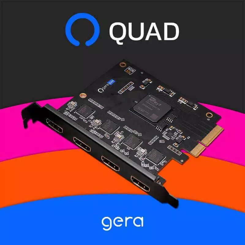 gera QUAD 4 HDMI PCIe Video Capture Card