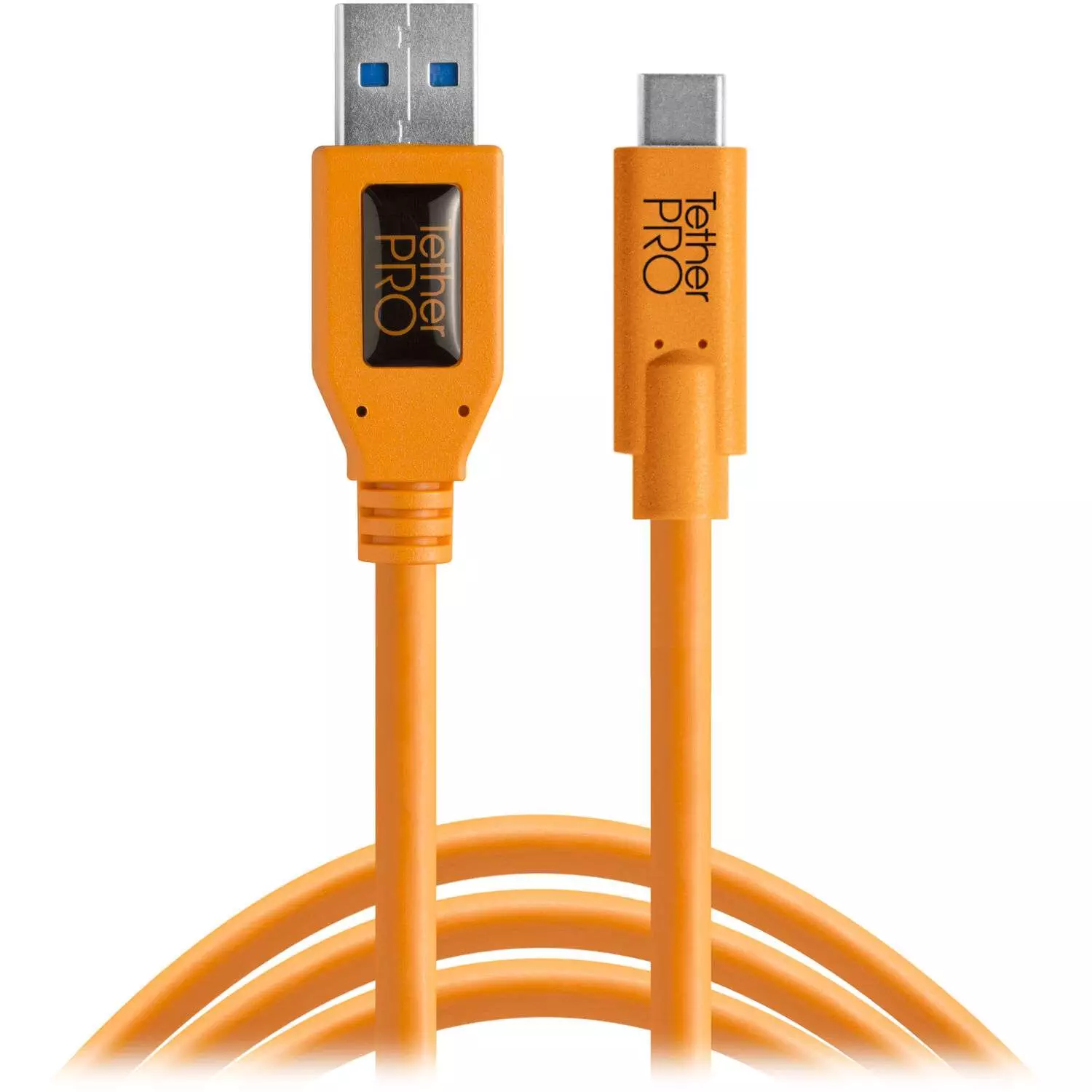 Tether Tools TetherPro USB Type-C Male to USB 3.0 Type-A Male Cable (15', Orange)